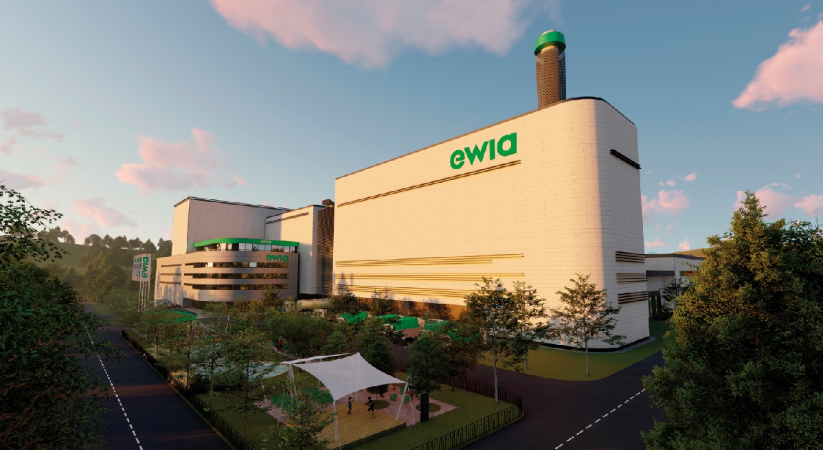 Ewia, odpadové centrum